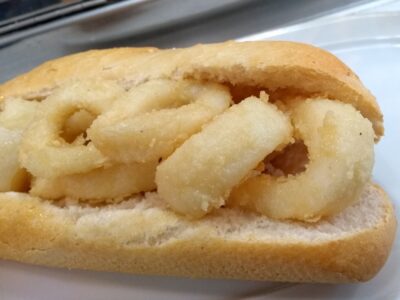 The calamari sandwich… Madrid’s most typical delicacy